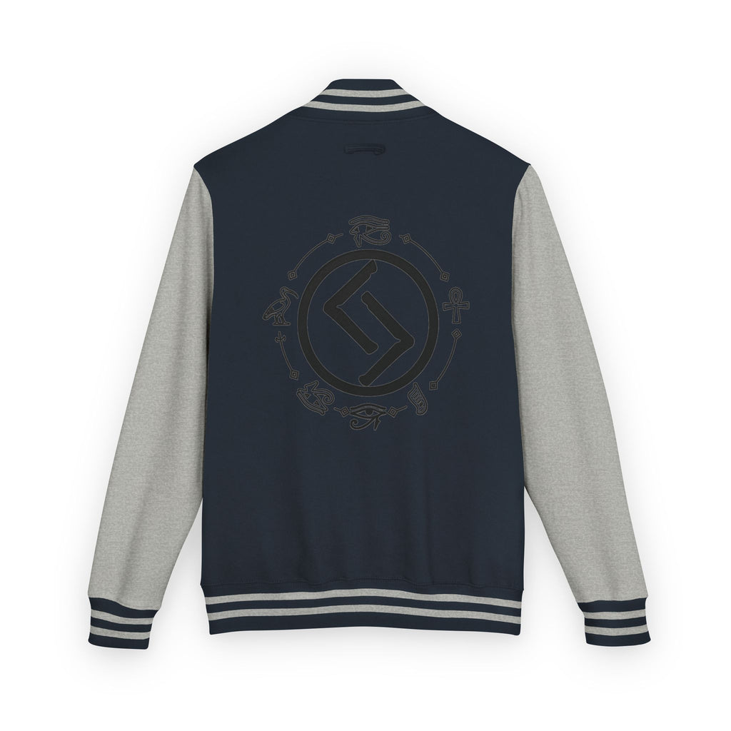 Classic Black & White Letterman Jacket