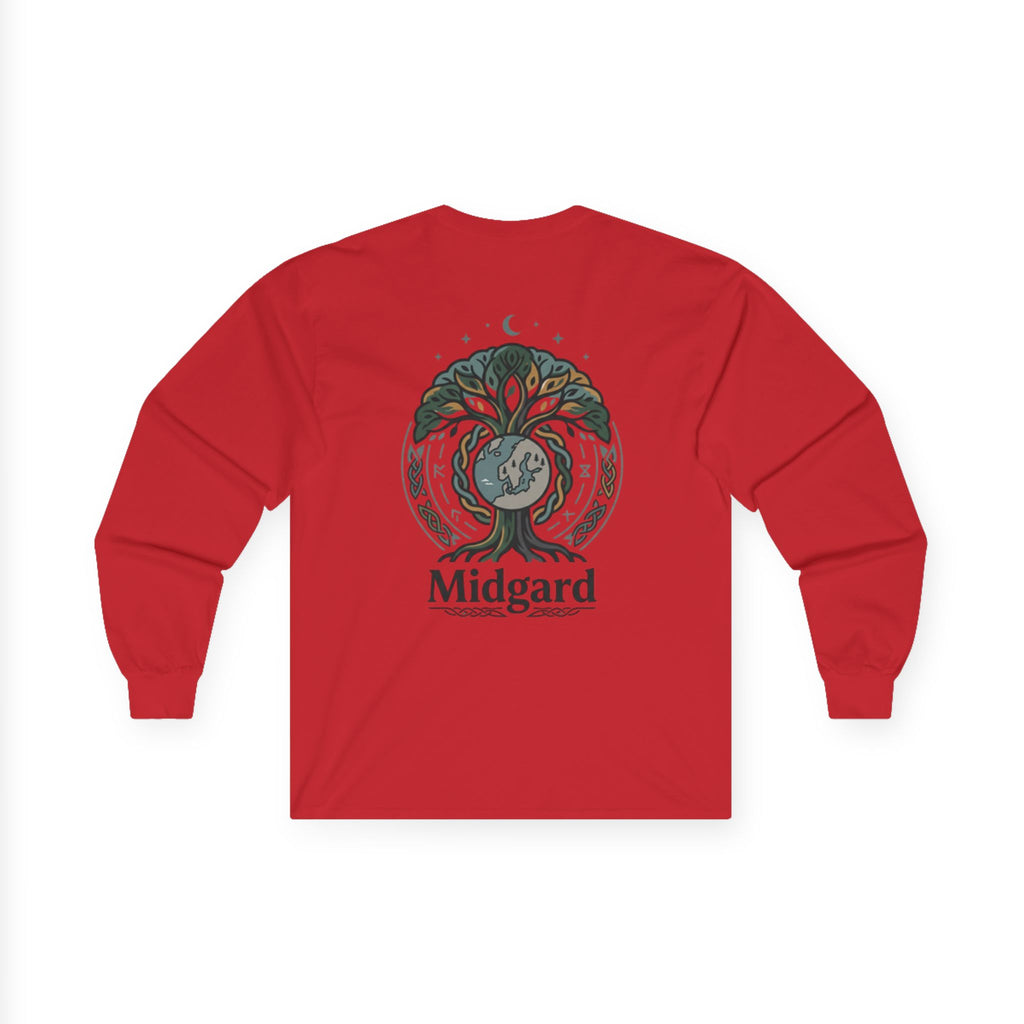 Midgard Yggdrasil Tree Long Sleeve Tee