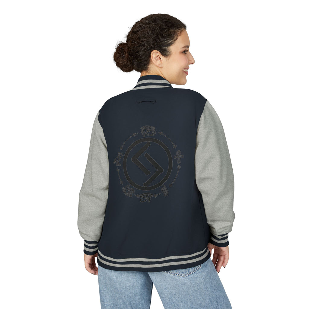 Classic Black & White Letterman Jacket
