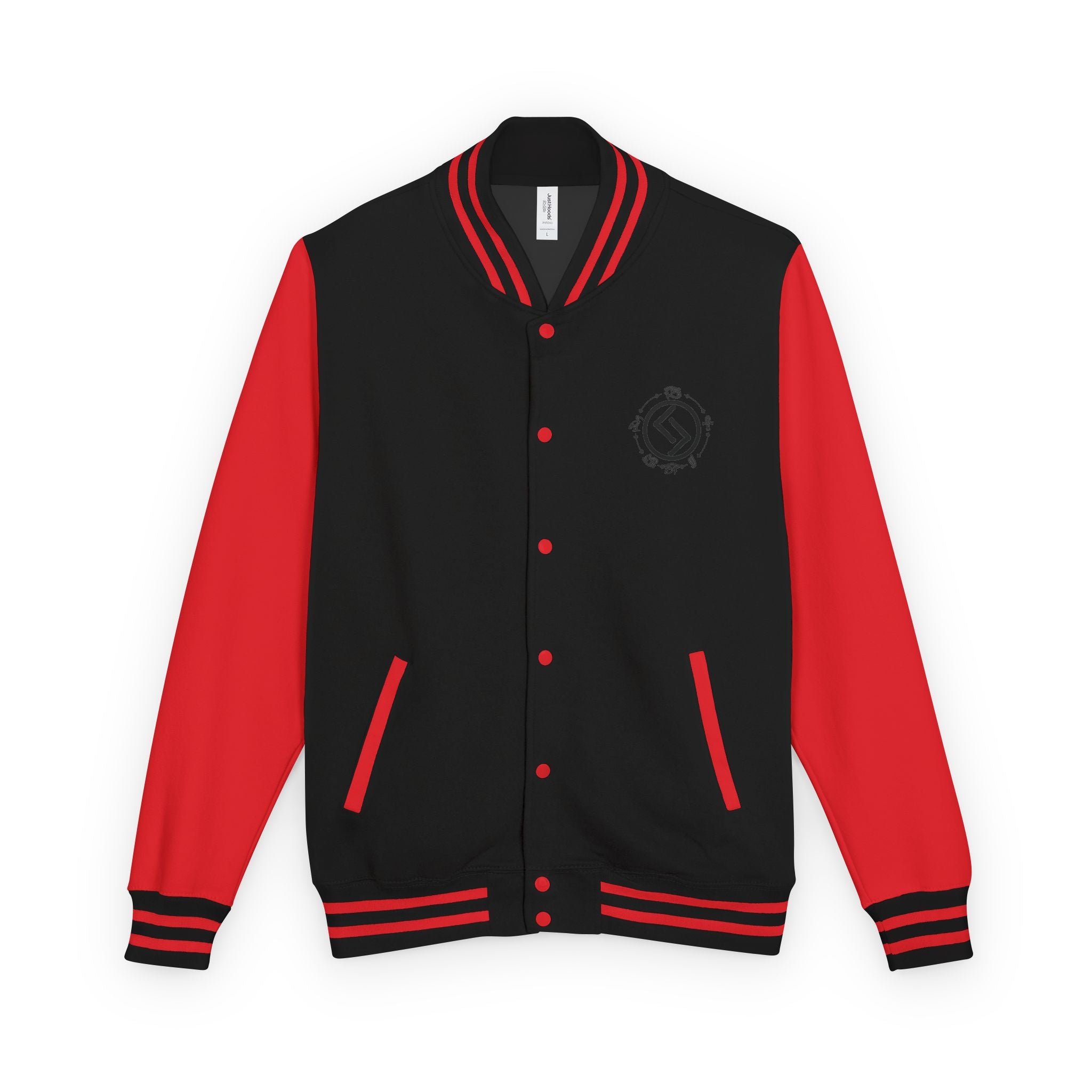 Classic Black & White Letterman Jacket