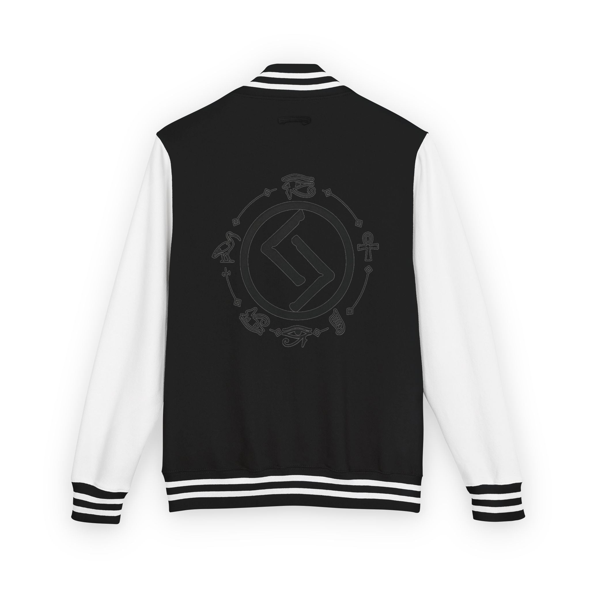 Classic Black & White Letterman Jacket
