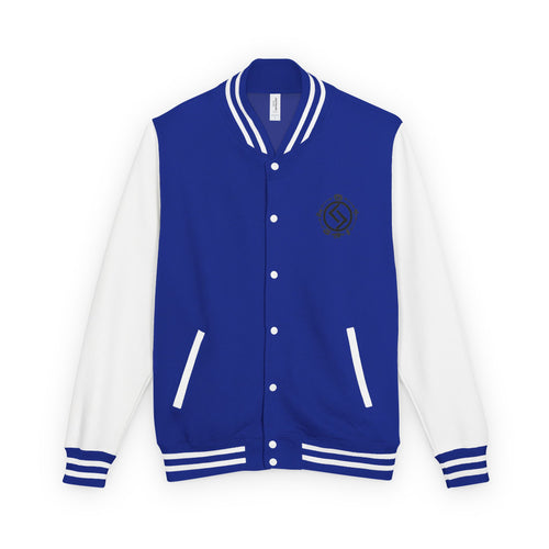 Classic Black & White Letterman Jacket