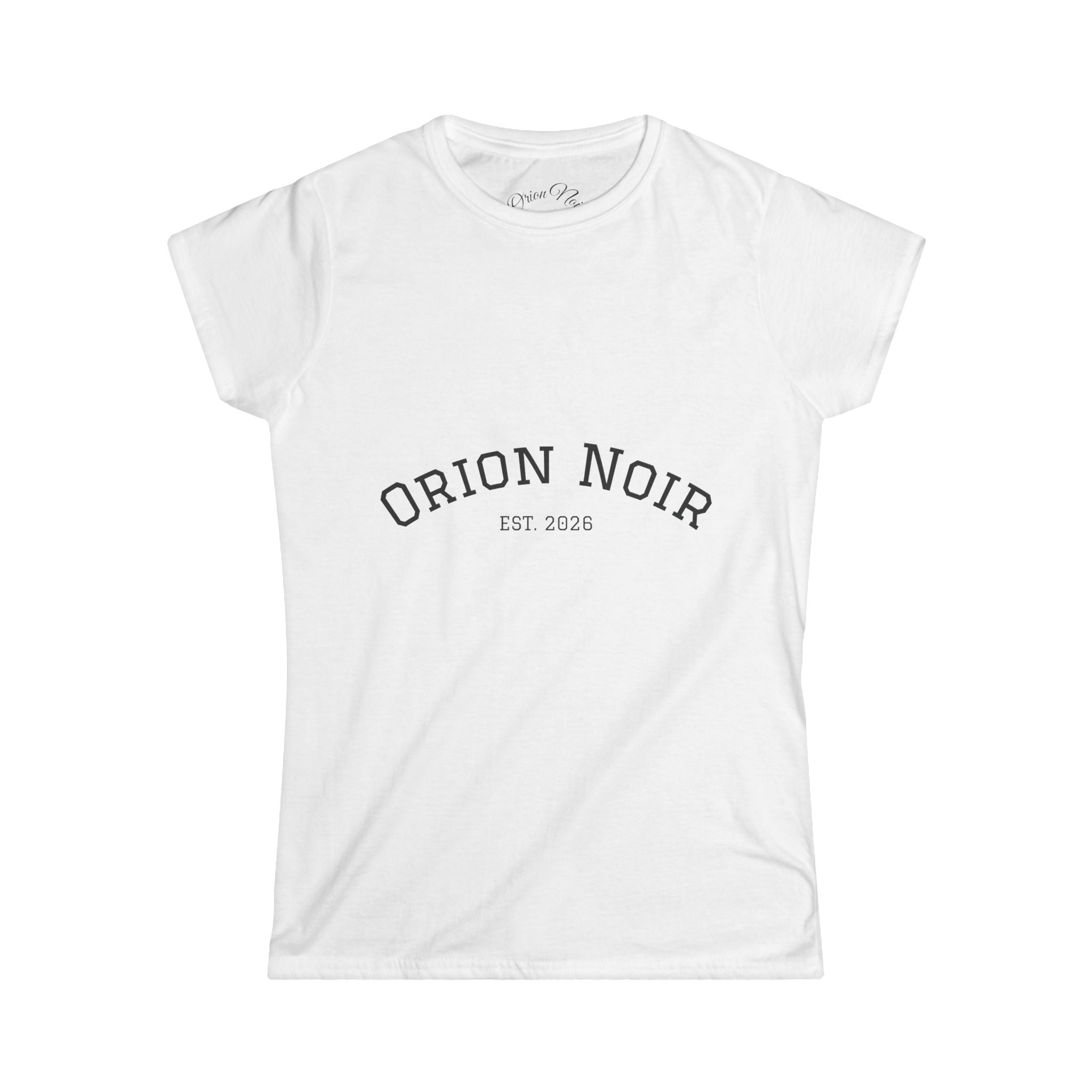 Orion Noir Tee — Vintage Collegiate Graphic Women's T-Shirt